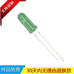 深圳厂家F5圆头有边白发红直插灯珠三安芯片长脚16.5mm高胶体光源