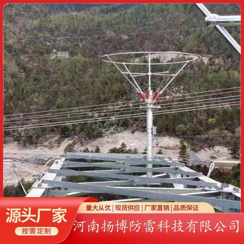 可控放电避雷针35KV电力线路接闪器 防绕击避雷针 支杆高可定 制