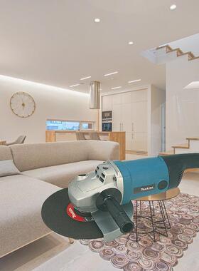 makita牧田9069角磨机电动磨光机角向磨光机GA9020金属切割打磨机