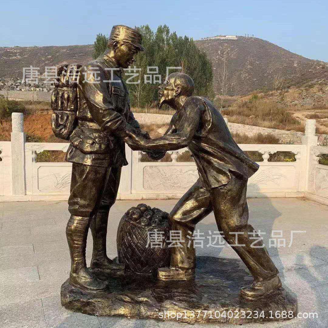 大型纯铜二十四孝古代人物卖身葬父景区广场景观锻铜浮雕雕塑