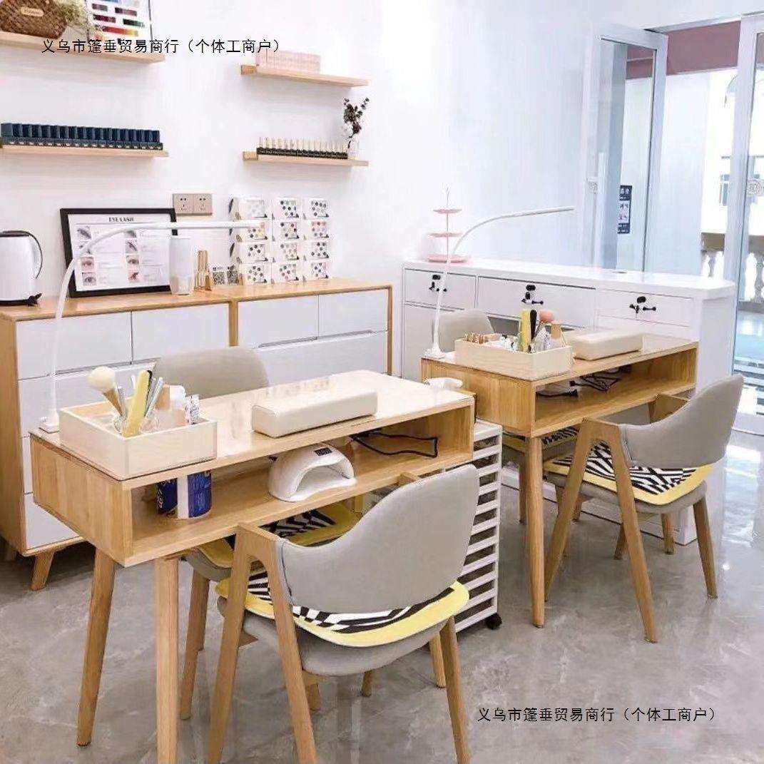 网红美甲桌日式木质美甲桌子小型一人双人带抽屉美甲店桌子美甲台,鲜花速递/花卉仿真/绿植园艺,割草机/草坪机,淘宝优惠券,粉丝福利购,淘宝优惠卷