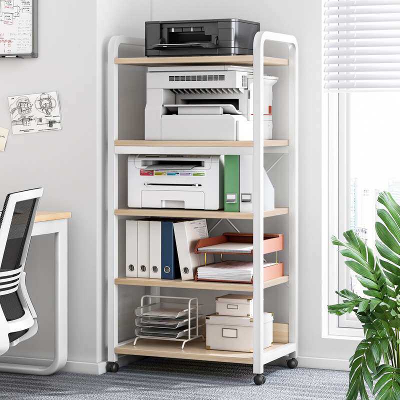 打印机置物架落地多层多功能储物架铁艺客厅办公室靠墙收纳架层架