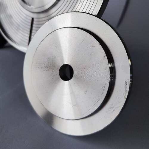 巨钢深工磨边机150mm130mm磨轮底盘铝盘磨轮固定底座