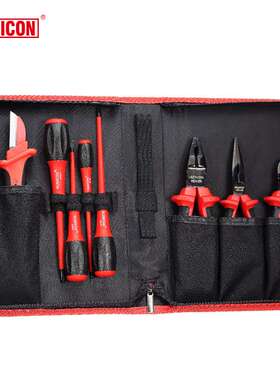 原装进口罗宾汉(RUBICON)绝缘剪钳螺丝批工具套装REV-08A 专业组