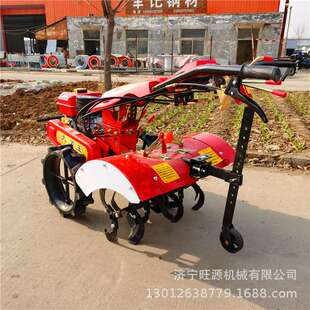 四驱汽油旋耕机 农用柴油松土机 自走式电启动微耕机
