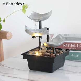 home decor流水摆件桌面喷泉工艺品办公室流水喷泉风水摆件代发