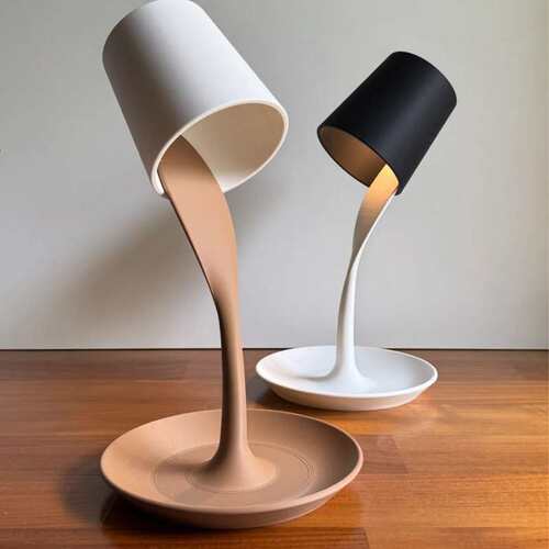 跨境Table lamp with tray 带托盘的台灯创意家居摆件