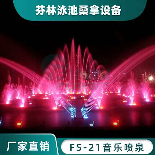 FS21不绣钢音乐喷泉大小型别墅喷泉庭院公园喷泉广场大型七彩喷泉