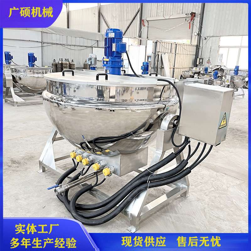 食堂煮粥锅 自动搅拌电加热八宝粥熬制锅 不锈钢恒温大型红豆煮锅