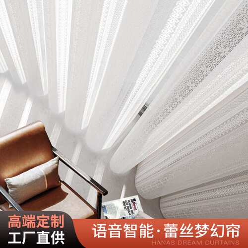 蕾丝花纹垂直帘梦幻帘竖百叶窗帘哈纳斯帘客厅办公室遮光梦幻窗帘