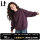 深紫上衣中大童春装 儿童薄款 GROUNDZERO女童卫衣春秋2026新款