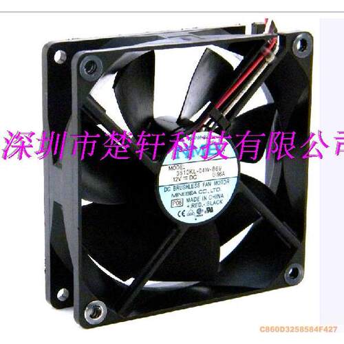 【铛裆机械】3610KL-04W-B69 12V 0.56A 原装 92*92*25 三线轴流