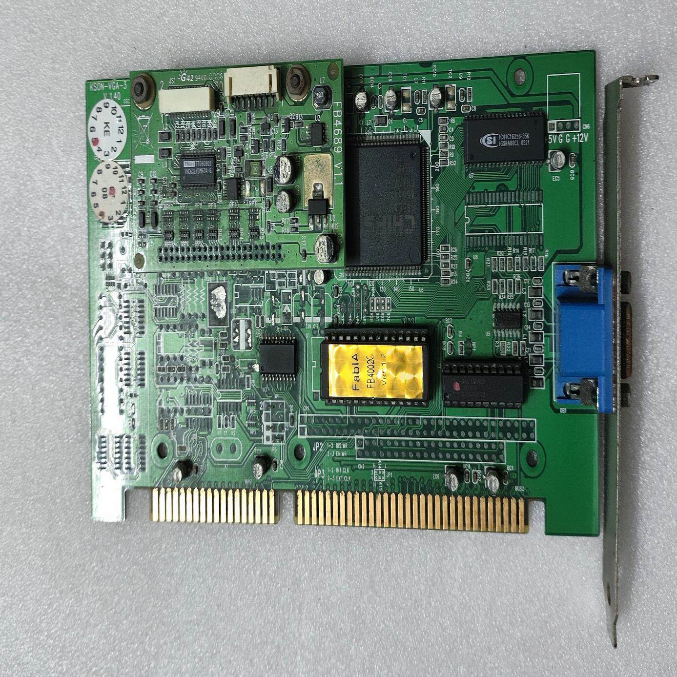 KSON-VGA-3 V14 0 ISA 工业显卡 FB4000V11 FB4689 V11