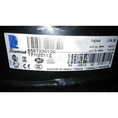 【铛裆机械】TFH2511Z FH2511Z TAH2511K原装3匹泰康压缩机超低温