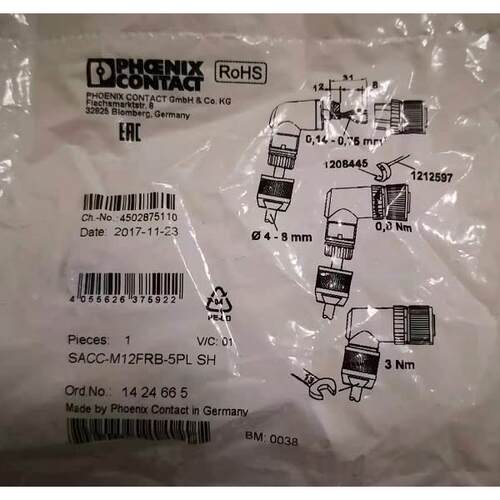 询价现货SACC-M12MRB-5PL SH -1424663 SACC-M12FRB-5PL SH - 142