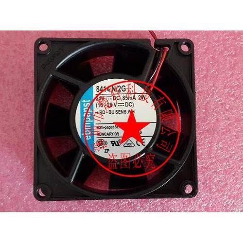 【铛裆机械】8414N/2G 原装德国进口 24VDC 2W 80*80*25 高端设备