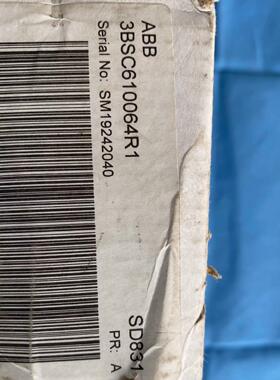 询价ABB电源模块3BSC610064R1 SD831数字模块PLC可编程控制器议价