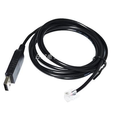 询价RS232 USB转RJ11 6P4C 铭朗伺服驱动器调试线 232数据线 PC控