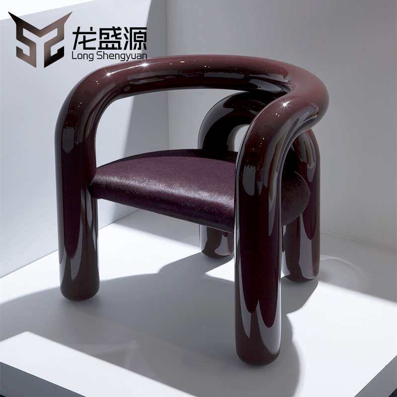 玻璃钢座椅商场美陈坐凳写字楼酒店休闲椅办公区洽谈座椅厂家制作