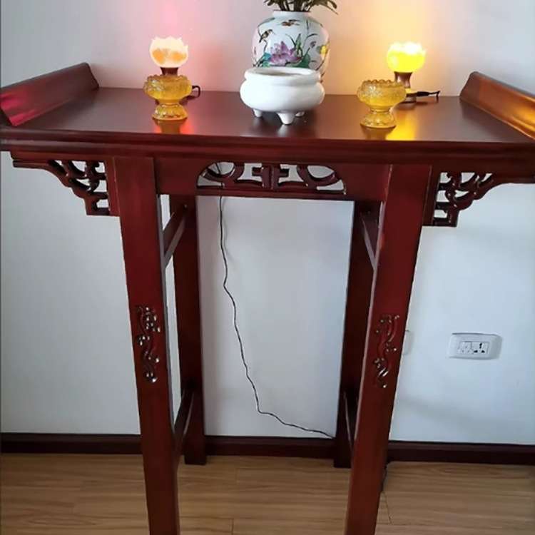 仿古供桌供台实木翘头条案香几新款中式贡品佛台客厅家用财神桌子图片
