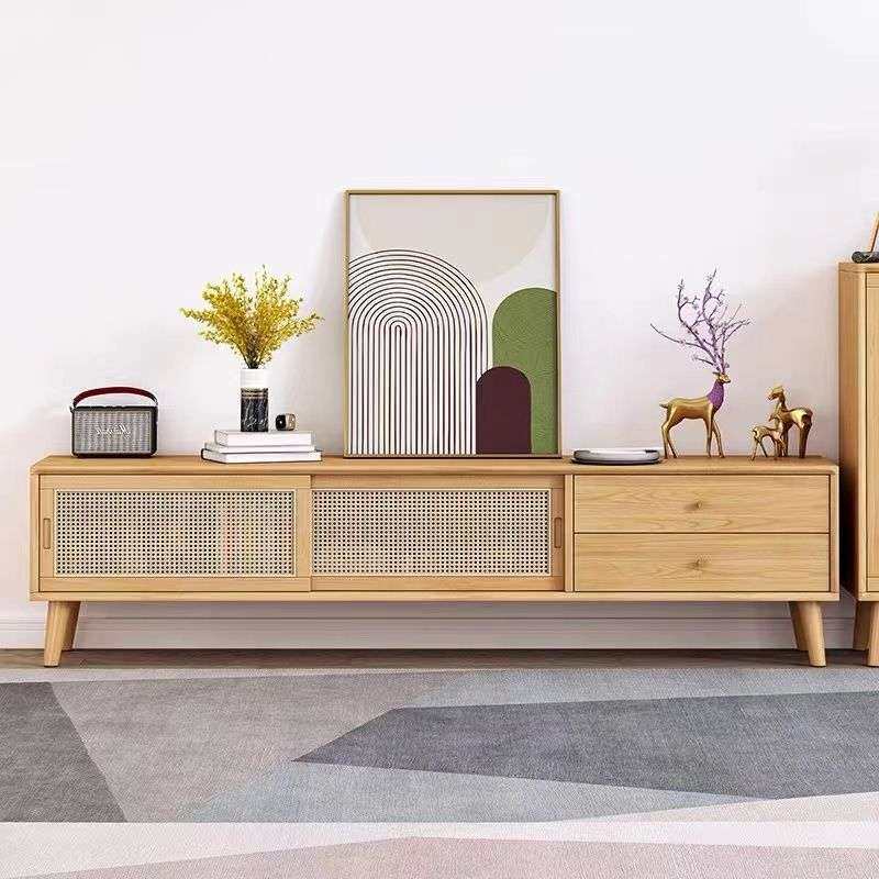 实木电视柜茶几组合日式客厅小户型北欧地柜简约现代田园风电视柜,鲜花速递/花卉仿真/绿植园艺,割草机/草坪机,淘宝优惠券,粉丝福利购,淘宝优惠卷