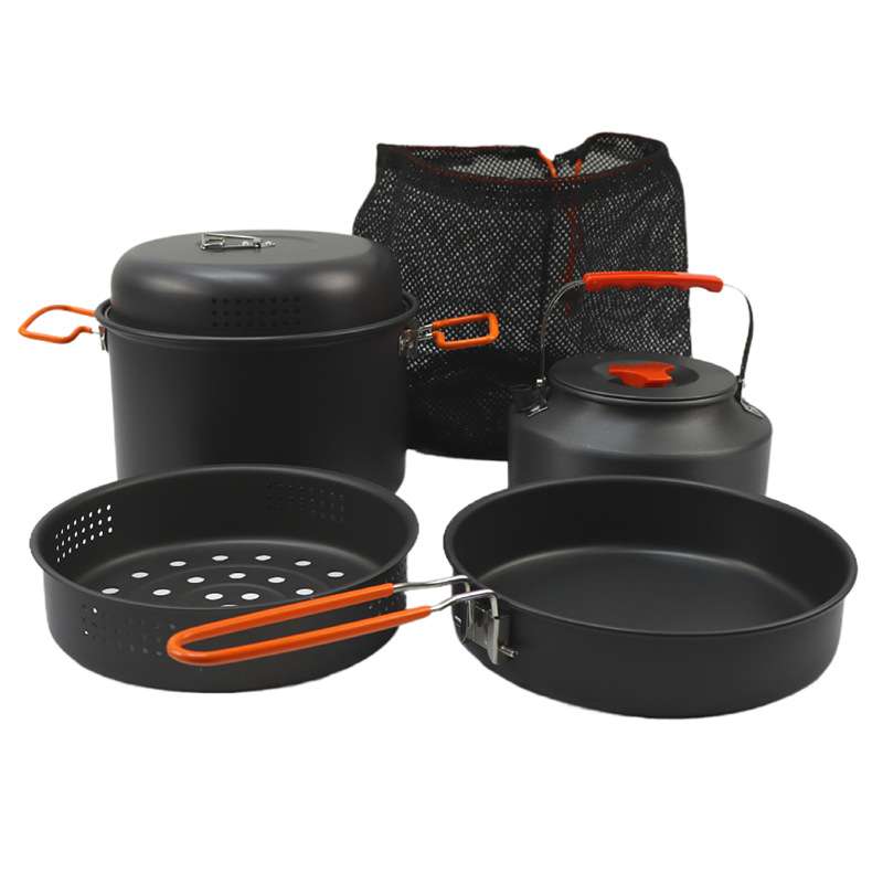水壶蒸锅户外套锅便携式炊具露营烧水壶套追野营装备锅具户外餐具