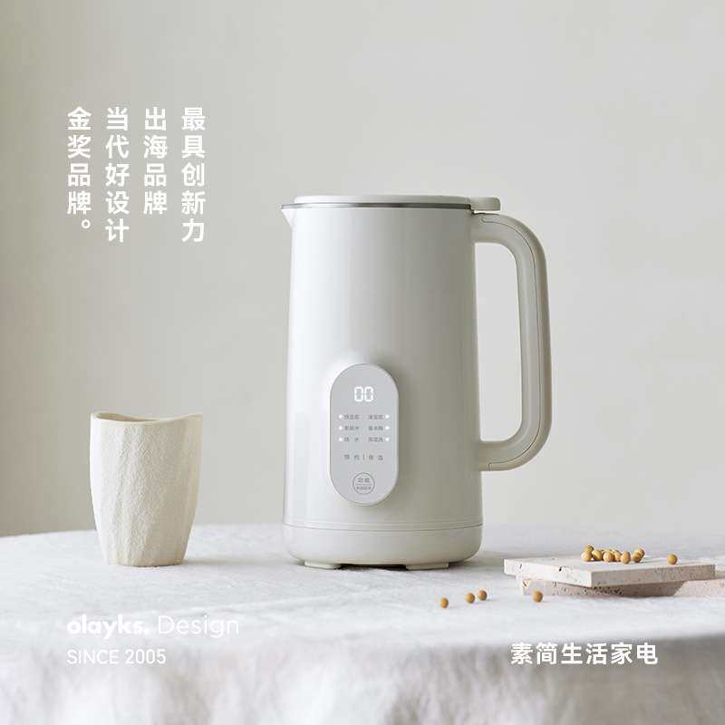 olayks立时1L豆浆机家用全自动小型破壁机3一5人多功能迷你免过滤