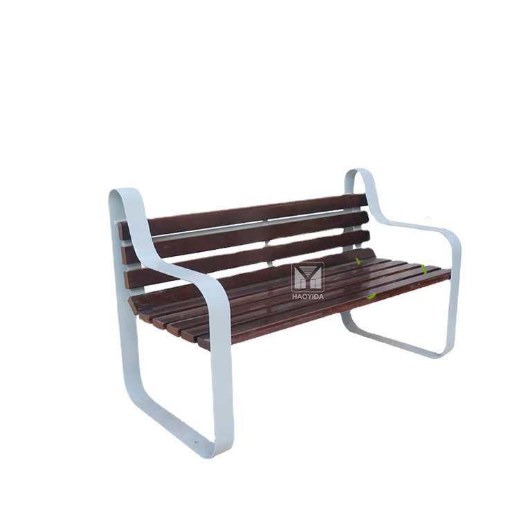 户外公园椅防腐实木休闲连排椅广场休息座椅长条凳学校小区靠背椅