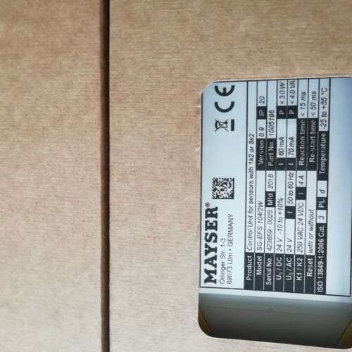 货源德国 MAYSER 继电器SG-EFS104ZK2/1