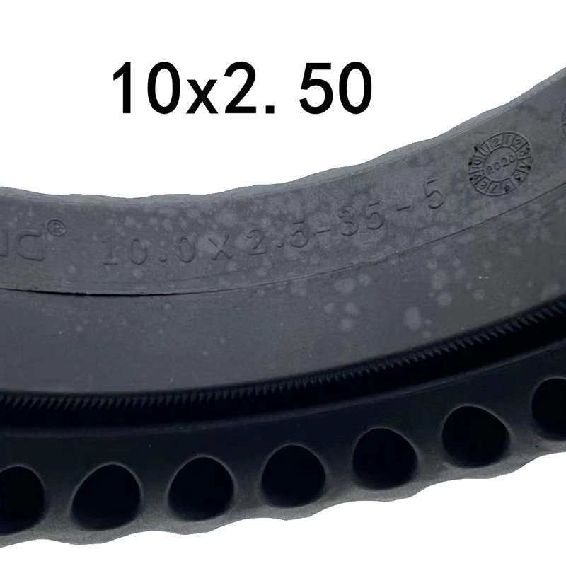 电动滑板车轮胎10x2.50蜂窝实心胎10x2.50免充气轮胎10寸轮胎