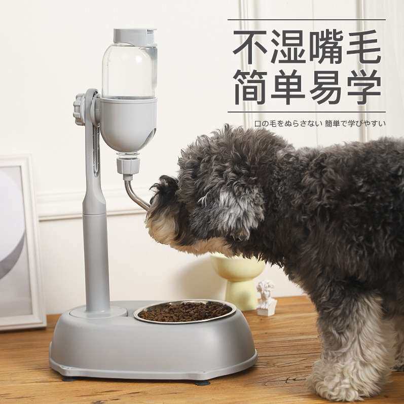 狗狗饮水器不湿嘴自动喝水器喂食喂水挂式水壶猫咪饮水机宠物用品
