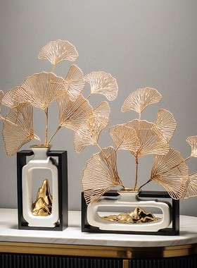 创意角几家居书房复古博古架小工艺品摆件K轻奢电视酒柜装饰品摆