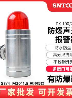 不锈钢防爆声光报警器灯STJD-101有毒气体探测DX-200 GBS-24V有证