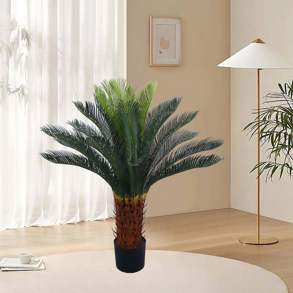 仿真苏铁树落地盆栽酒店商场室内外装饰绿植客厅假植物大摆件假树