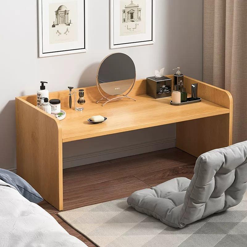 飘窗梳妆台奶油风卧室现代简约小型收纳柜带化妆镜简易少女化妆桌