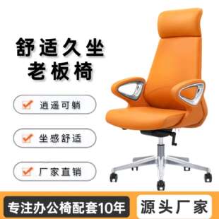 办公室座椅久坐舒服轻奢老板椅可躺人体工学家用书房升降电脑椅子
