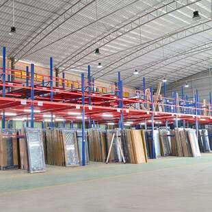 成品门窗阁楼式仓库货架悬臂货架塑料管材钢材铝材仓储阁楼货架