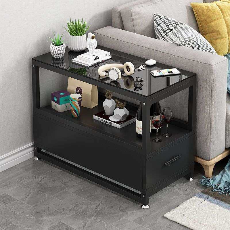 沙发边柜侧边几储物柜边桌简约客厅高柜小茶几窄长可移动角几轻奢