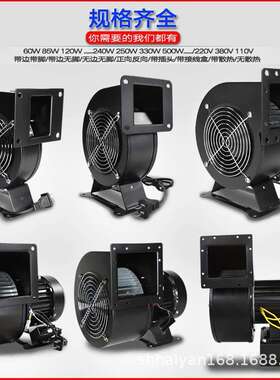 九龙大功率低噪音JS120B2E02-W双进风外转子空气净化风机JS097