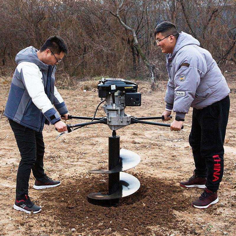 挖坑机农用大功率打孔地钻打洞机小型汽油果园栽树埋桩电线杆