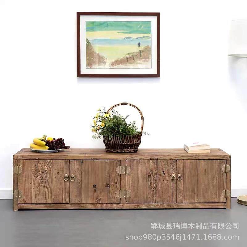 老榆木电视柜现代中式客厅矮柜复古艺术地柜轻奢三组合套件柜,鲜花速递/花卉仿真/绿植园艺,割草机/草坪机,淘宝优惠券,粉丝福利购,淘宝优惠卷