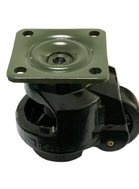 120F加重黑色调节轮耐磨支撑万向转向轮福马轮设备推车减震轮子