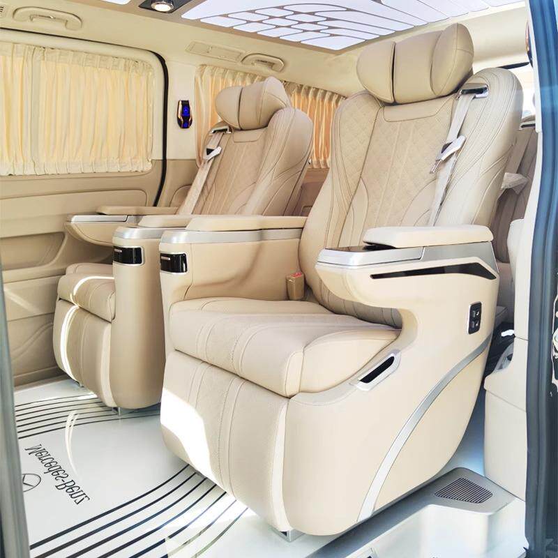 适用威霆V260唯雅诺航空座椅改装赛那格瑞维亚中排航空座椅沙发床