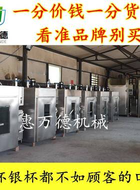 大的马哈鱼三文海冷熏炉鱼出口 大型产品烟熏入味炉子惠万德多少