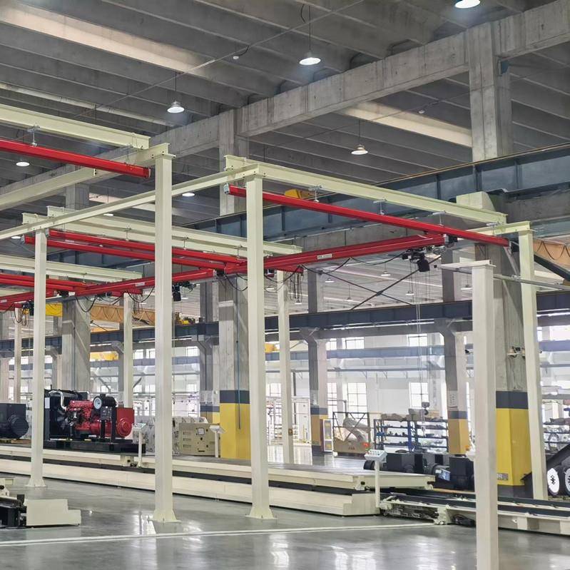 龙门式钢结构轨道起重机KBK柔性导轨弯导轨行车行吊升降厂房装修
