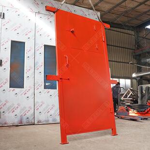 矿用井下用防火栅栏门巷道通风口弧形隔火栅栏门带观察窗