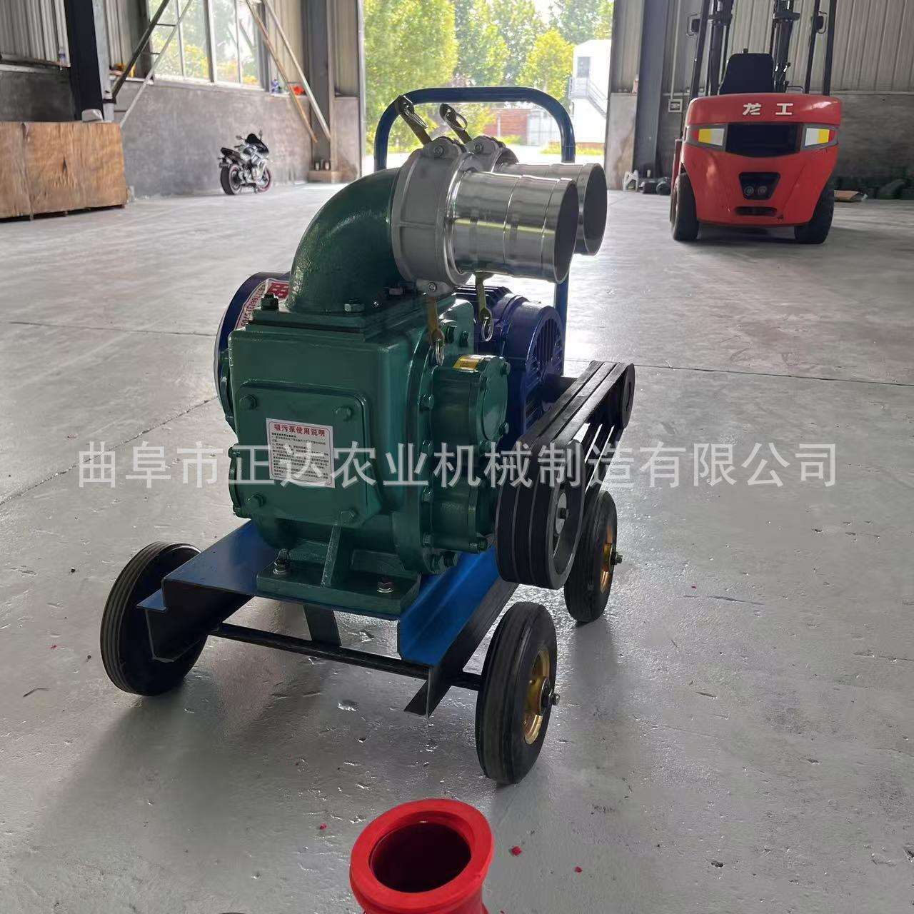 电机款3寸直吸直排抽污泵 下水道清理 柴油机移动款养殖抽粪泵