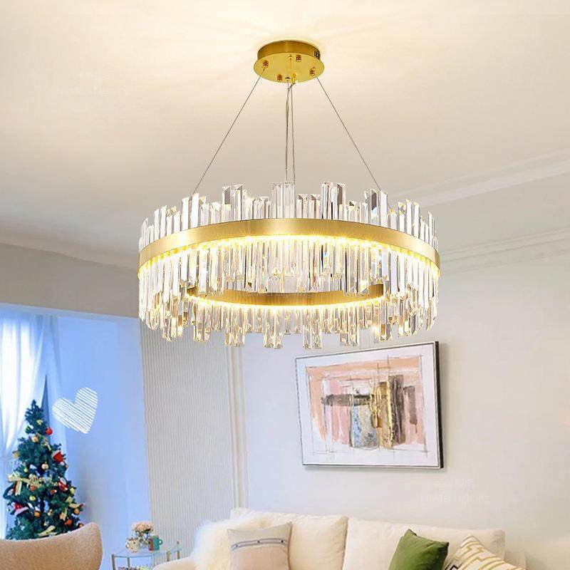 轻奢水晶吊灯客厅灯现代简约餐厅卧室书房灯具灯饰中山灯具工厂