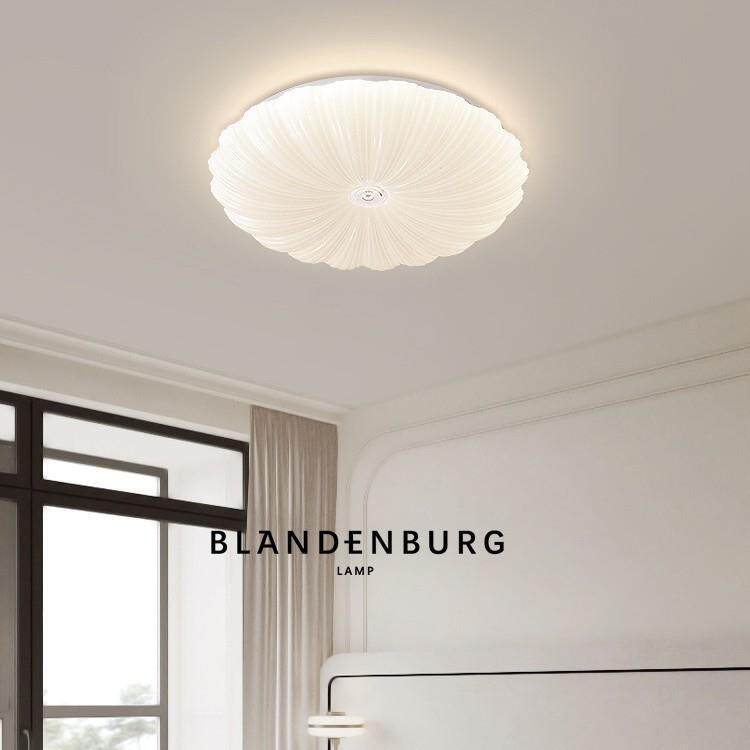 北欧简约卧室灯贝壳吸顶灯圆形led客厅灯现代时尚艺术温馨浪漫灯