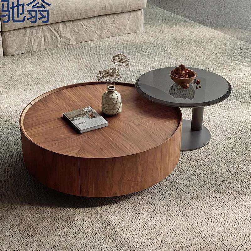 Wpd意式古风简约胡桃木圆形茶几轻奢实木极简现代客厅小户型茶几,鲜花速递/花卉仿真/绿植园艺,割草机/草坪机,淘宝优惠券,粉丝福利购,淘宝优惠卷